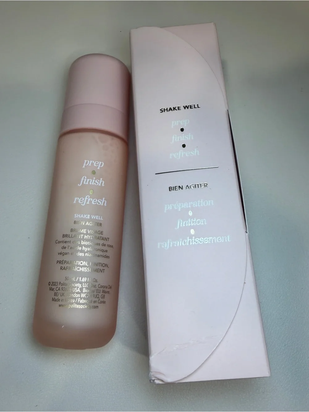 Polite Society French Rose Milk Moisturizing Glaze Mist 50ml
